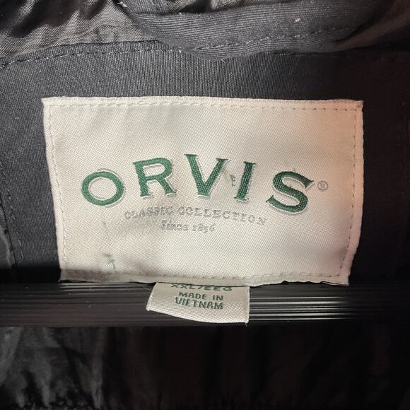 Orvis Classic Collection Embroidered Logo Full Zip Quilted Vest Black XXL - Picture 6 of 11